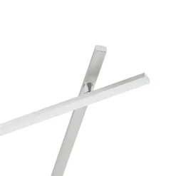 Lindby LED-Deckenleuchte Kerem, 345 cm, nickelfarben, Metall