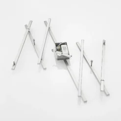 Lindby LED-Deckenleuchte Kerem, 345 cm, nickelfarben, Metall