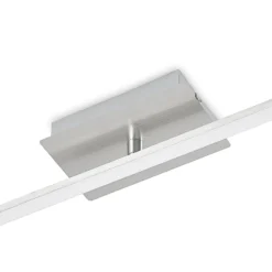 Lindby LED-Deckenleuchte Kerem, 345 cm, nickelfarben, Metall