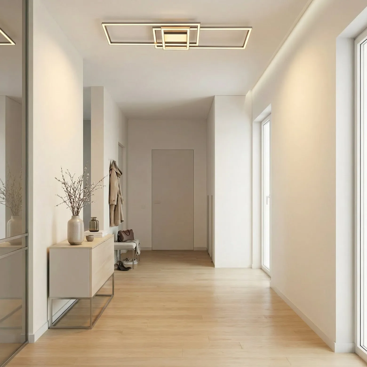 Lindby LED-Deckenleuchte Mairin, CCT, Fernbedienung, dimmbar