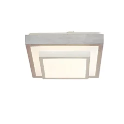 Lindby LED-Deckenleuchte Mirco, 32 cm, eckig, Aluminium