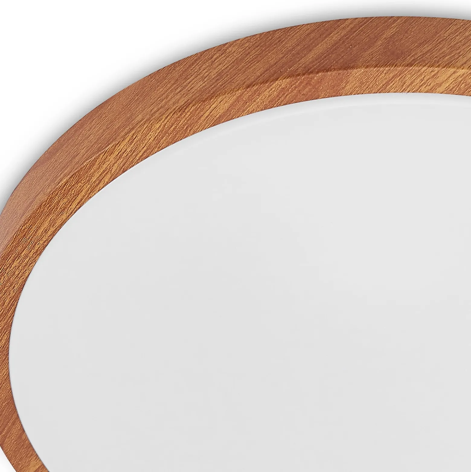 Lindby LED-Deckenleuchte Mynte, Ø42cm, Holzoptik, Kunststoff