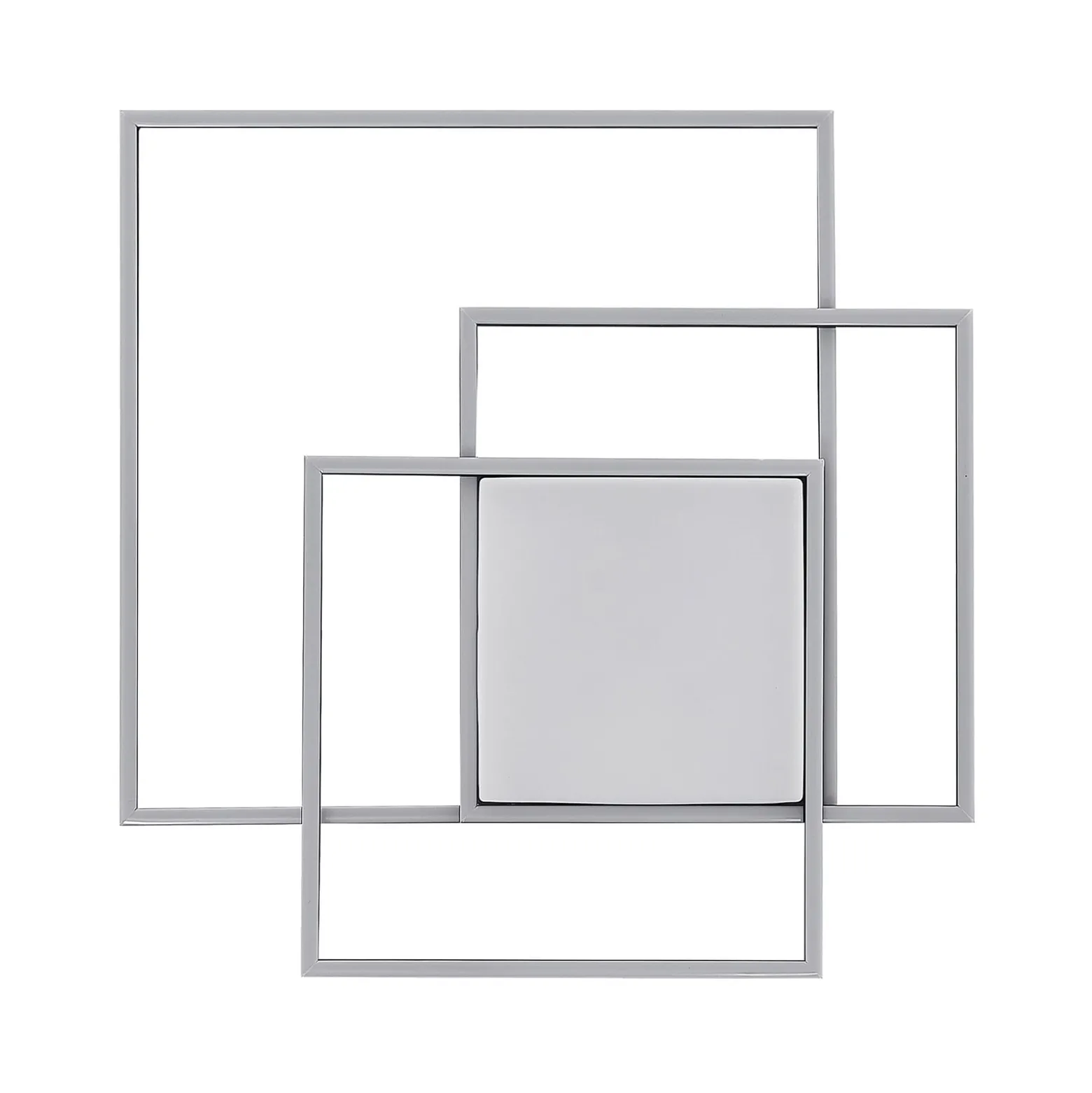 Lindby LED-Deckenleuchte Nelinka, 60 cm, schwarz, Aluminium