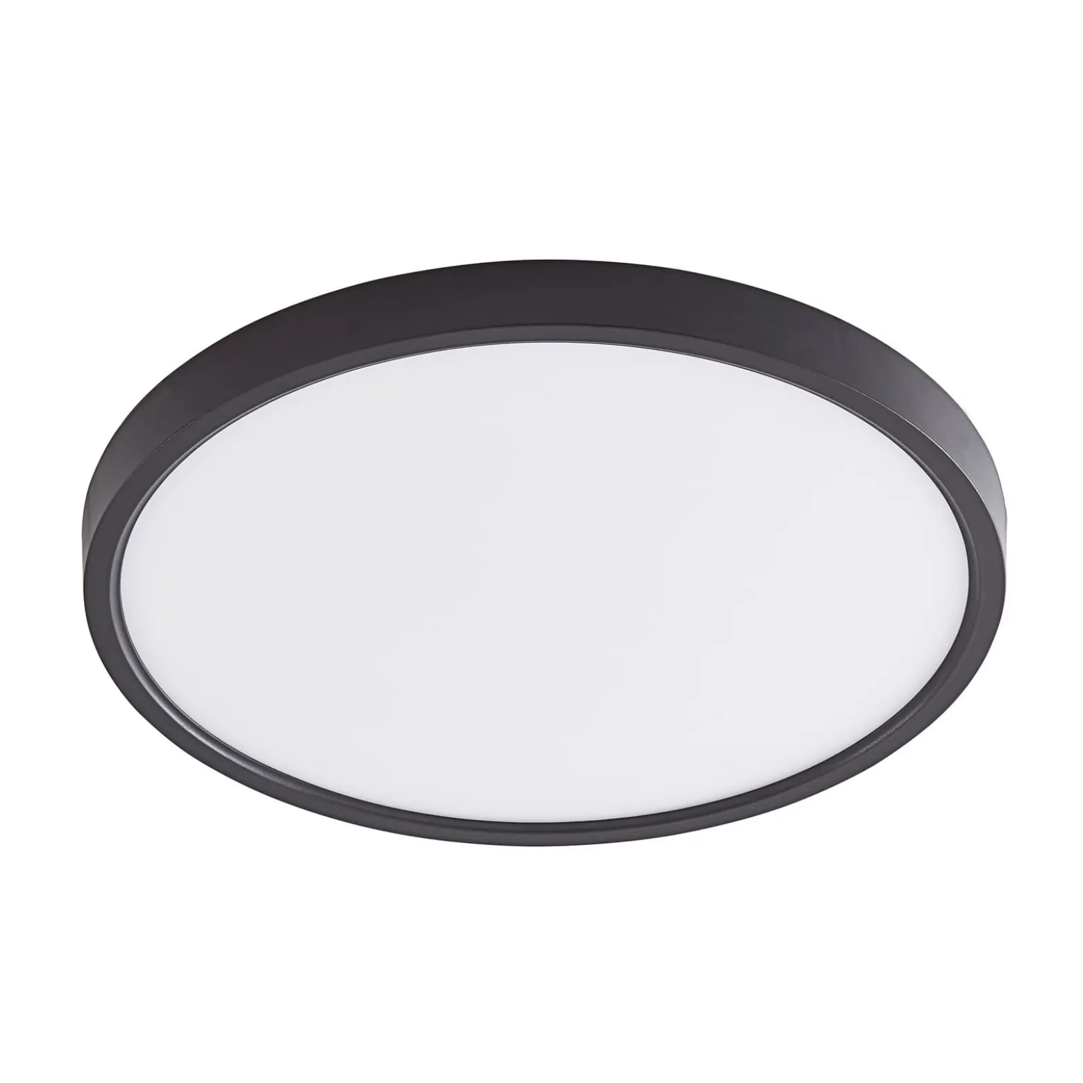 Lindby LED-Deckenleuchte Pravin, Ø 30 cm, dimmbar, schwarz
