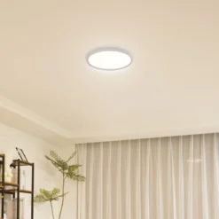 Lindby LED-Deckenleuchte Pravin, Ø 40 cm, CCT, weiß