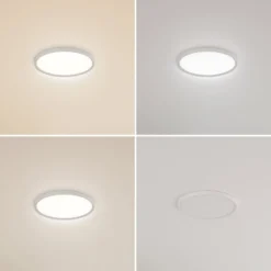Lindby LED-Deckenleuchte Pravin, Ø 40 cm, CCT, weiß