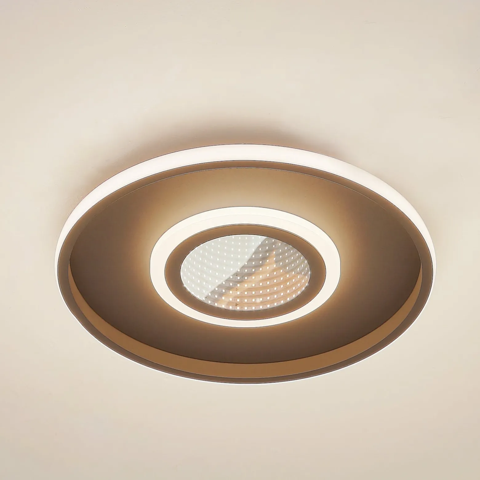 Lindby LED-Deckenleuchte Selian, dimmbar, Infinity Tunnel