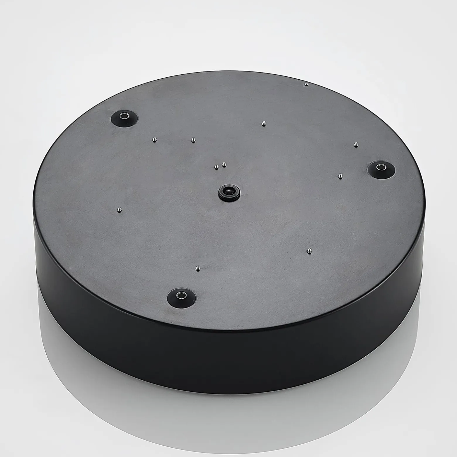 Lindby LED-Deckenleuchte Simera, Ø 30 cm, schwarz, dimmbar