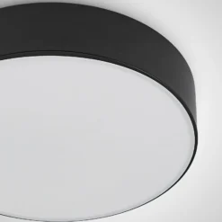 Lindby LED-Deckenleuchte Simera, Ø 30 cm, schwarz, dimmbar