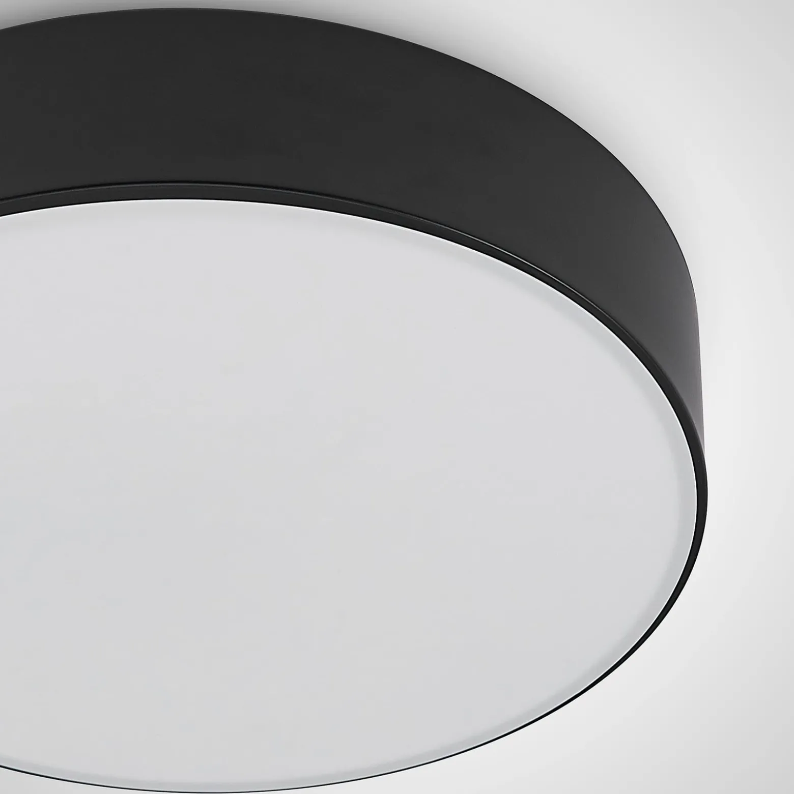 Lindby LED-Deckenleuchte Simera, Ø 30 cm, schwarz, dimmbar
