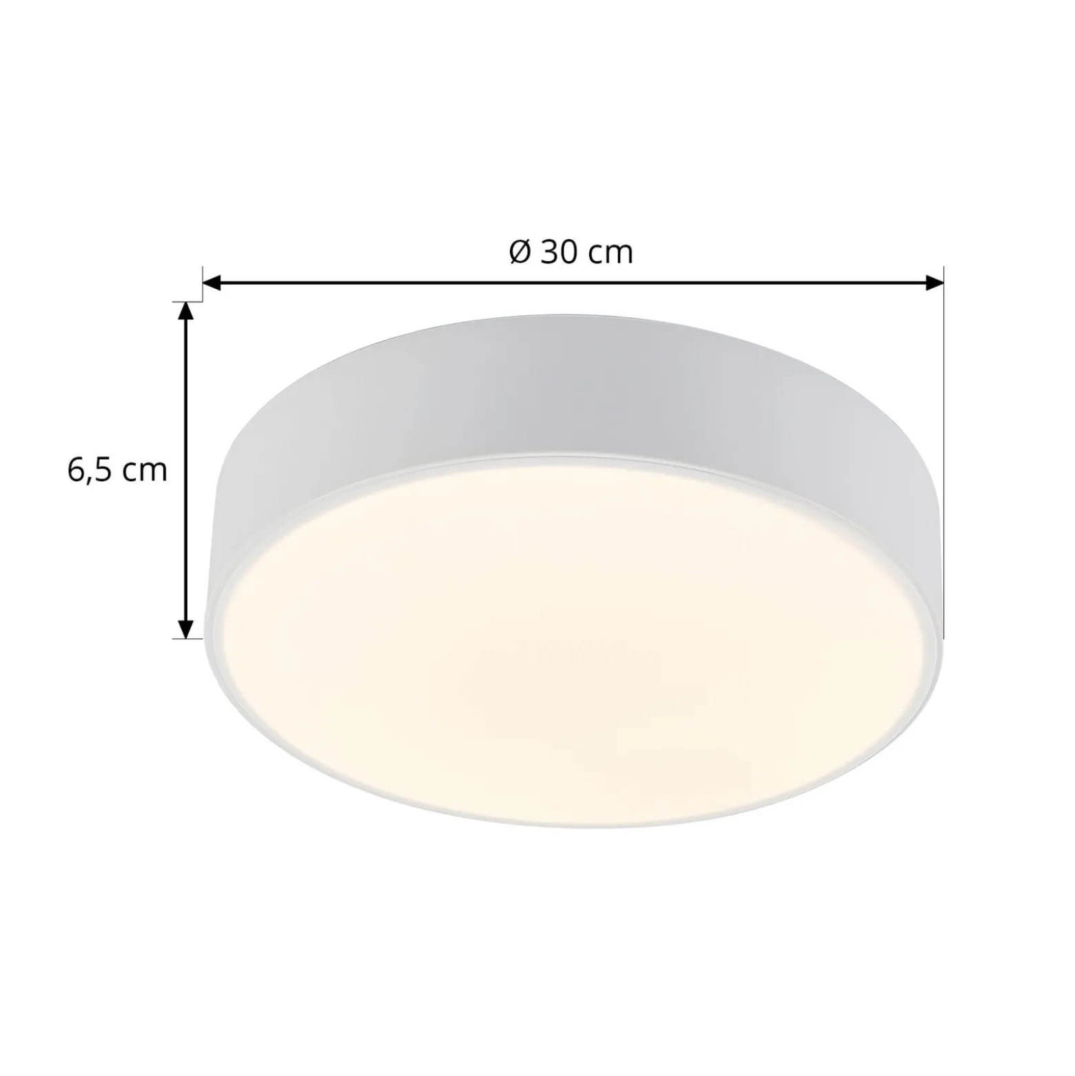 Lindby LED-Deckenleuchte Simera, Ø 30cm, weiß, dimmbar