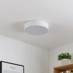 Lindby LED-Deckenleuchte Simera, Ø 30cm, weiß, dimmbar