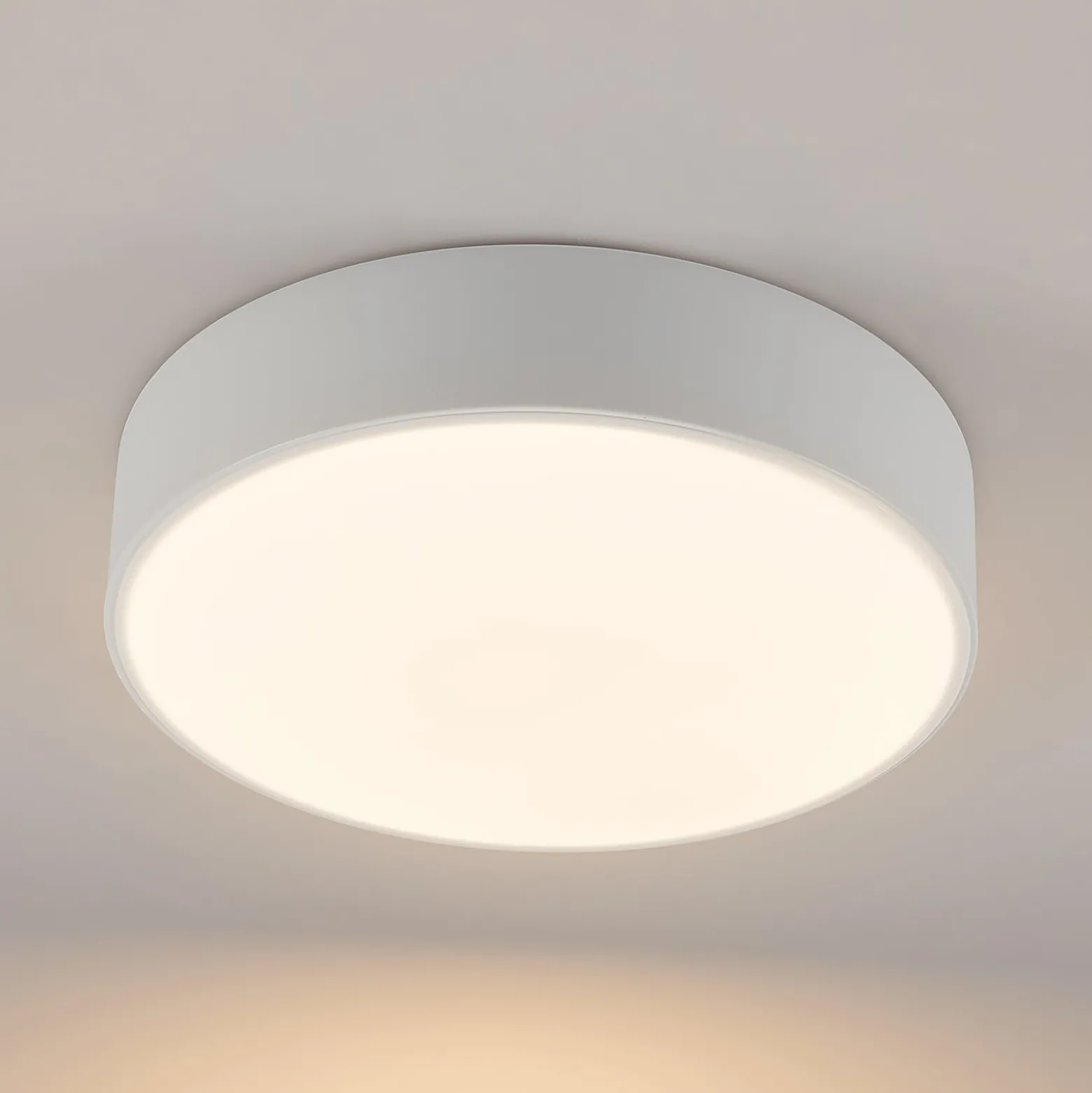 Lindby LED-Deckenleuchte Simera, Ø 30cm, weiß, dimmbar
