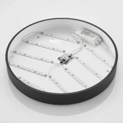 Lindby LED-Deckenleuchte Simera, Ø 50cm, schwarz, dimmbar