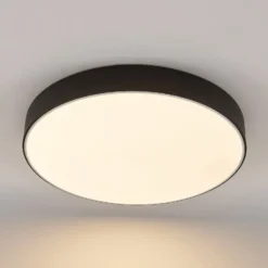 Lindby LED-Deckenleuchte Simera, Ø 50cm, schwarz, dimmbar
