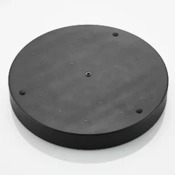 Lindby LED-Deckenleuchte Simera, Ø 50cm, schwarz, dimmbar