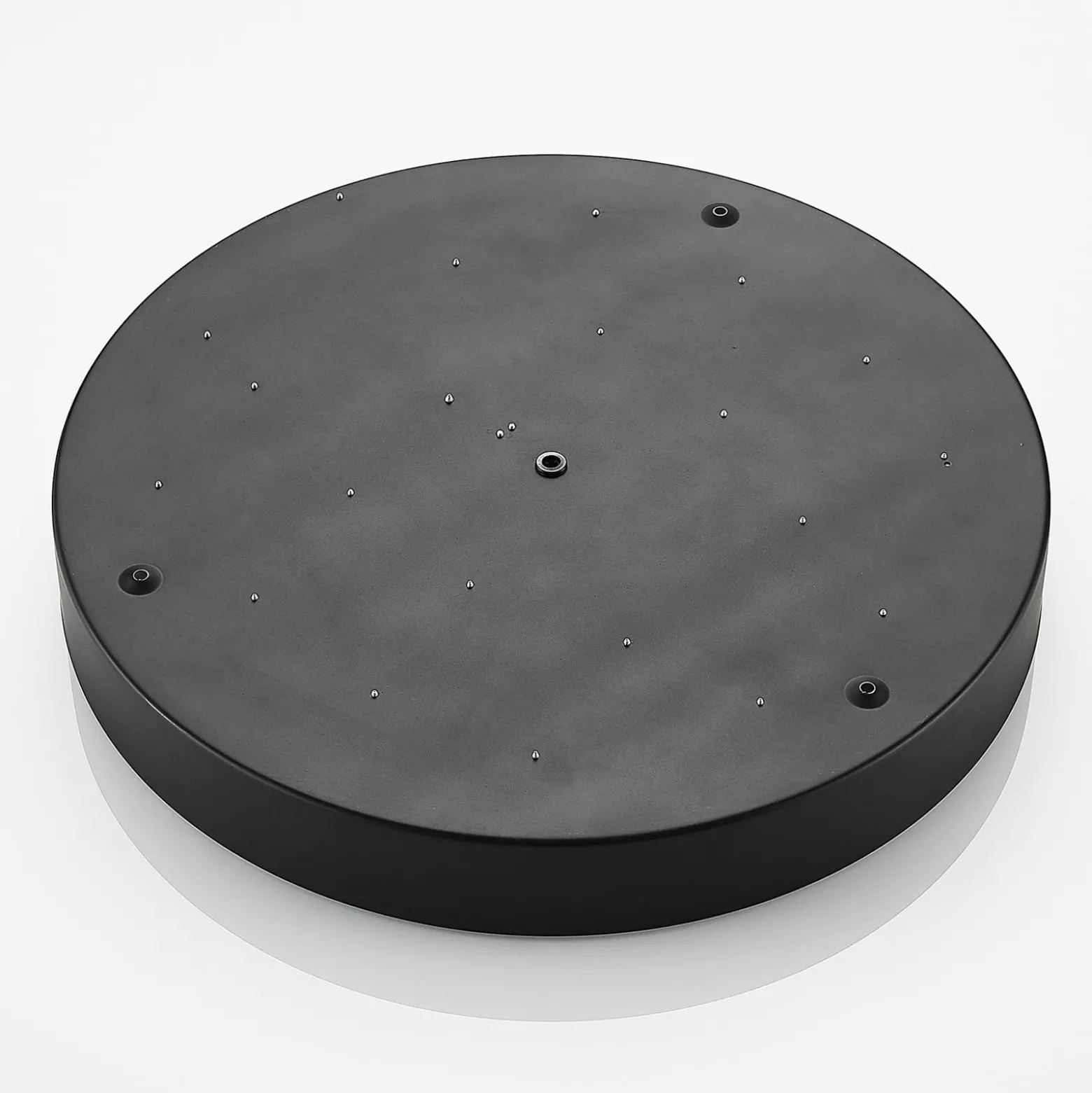 Lindby LED-Deckenleuchte Simera, Ø 50cm, schwarz, dimmbar
