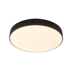 Lindby LED-Deckenleuchte Simera, Ø 50cm, schwarz, dimmbar