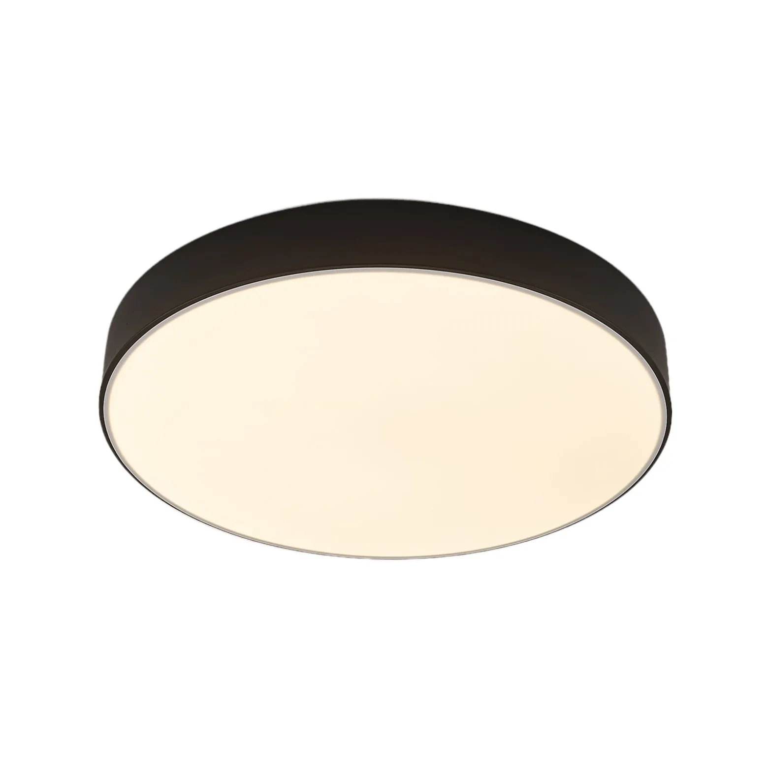 Lindby LED-Deckenleuchte Simera, Ø 50cm, schwarz, dimmbar