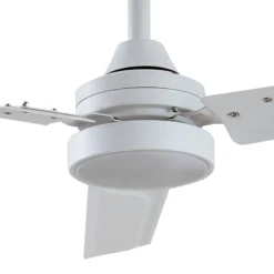 Lindby LED-Deckenventilator Aerallo, weiß, CCT, leise