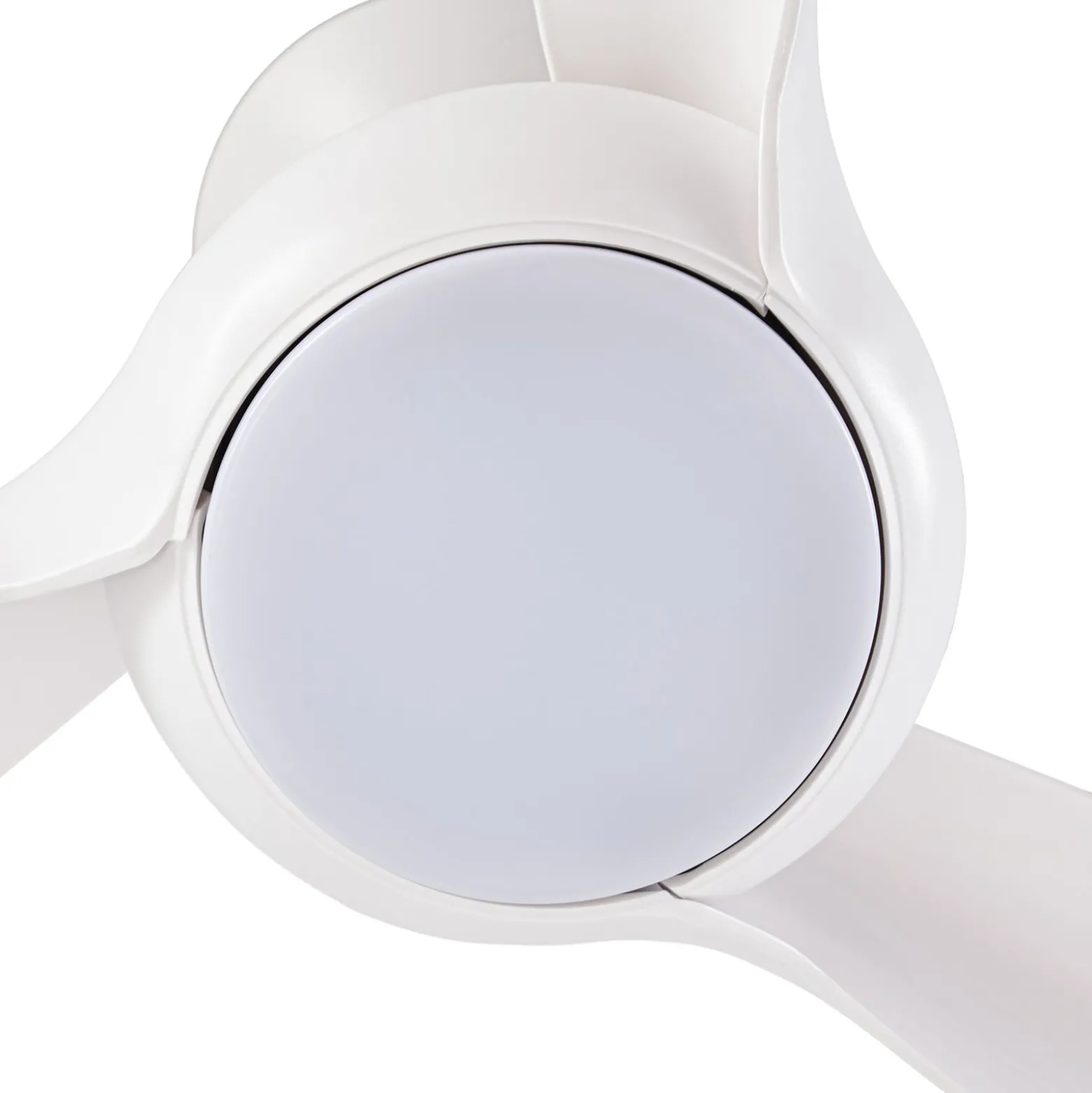 Lindby LED-Deckenventilator Briya, weiß, Ø 116 cm, CCT