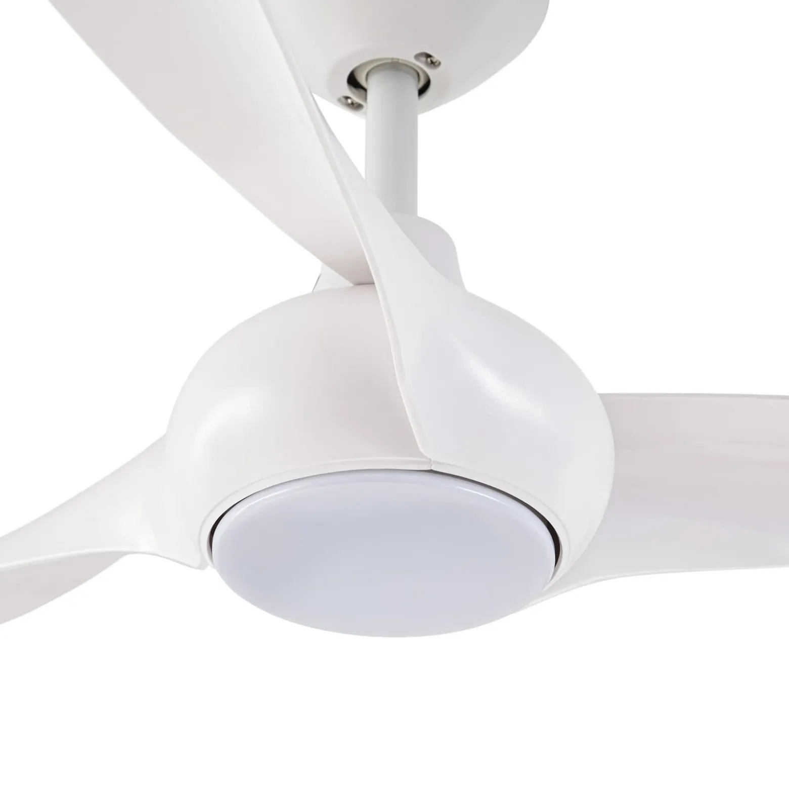 Lindby LED-Deckenventilator Briya, weiß, Ø 116 cm, CCT