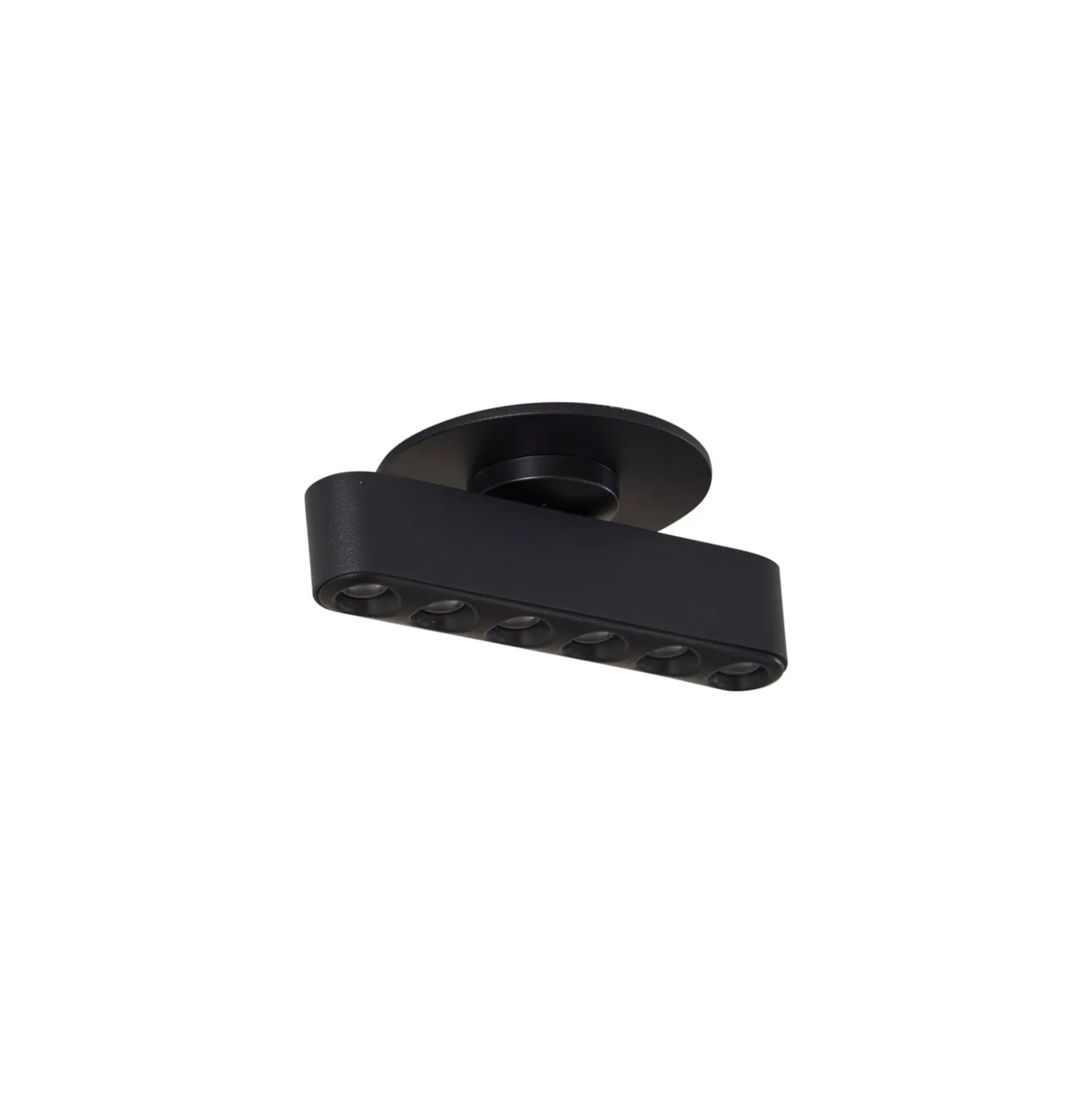 Lindby LED-Einbauleuchte Eldrin, schwarz, Lichtpunkte,13,1cm