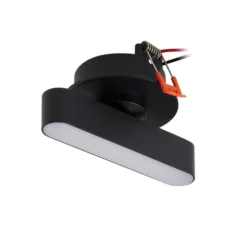 Lindby LED-Einbauleuchte Eldrin, schwarz, Lichtleiste,13,1cm