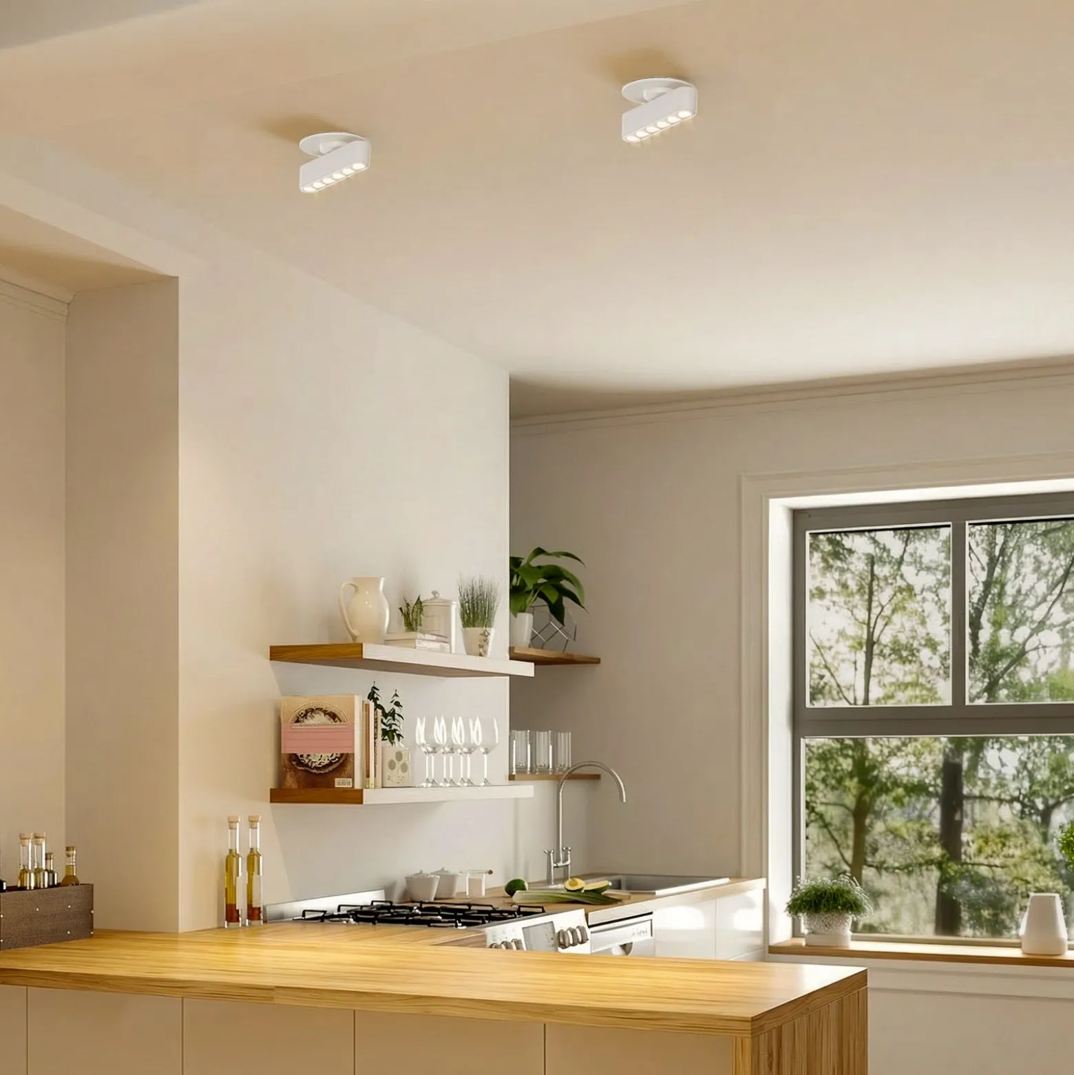 Lindby LED-Einbauleuchte Eldrin, weiß, Lichtpunkte, 13,1cm