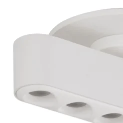 Lindby LED-Einbauleuchte Eldrin, weiß, Lichtpunkte, 13,1cm