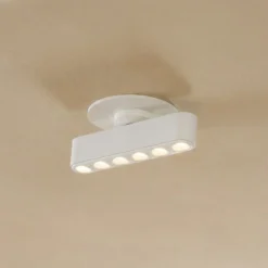 Lindby LED-Einbauleuchte Eldrin, weiß, Lichtpunkte, 13,1cm