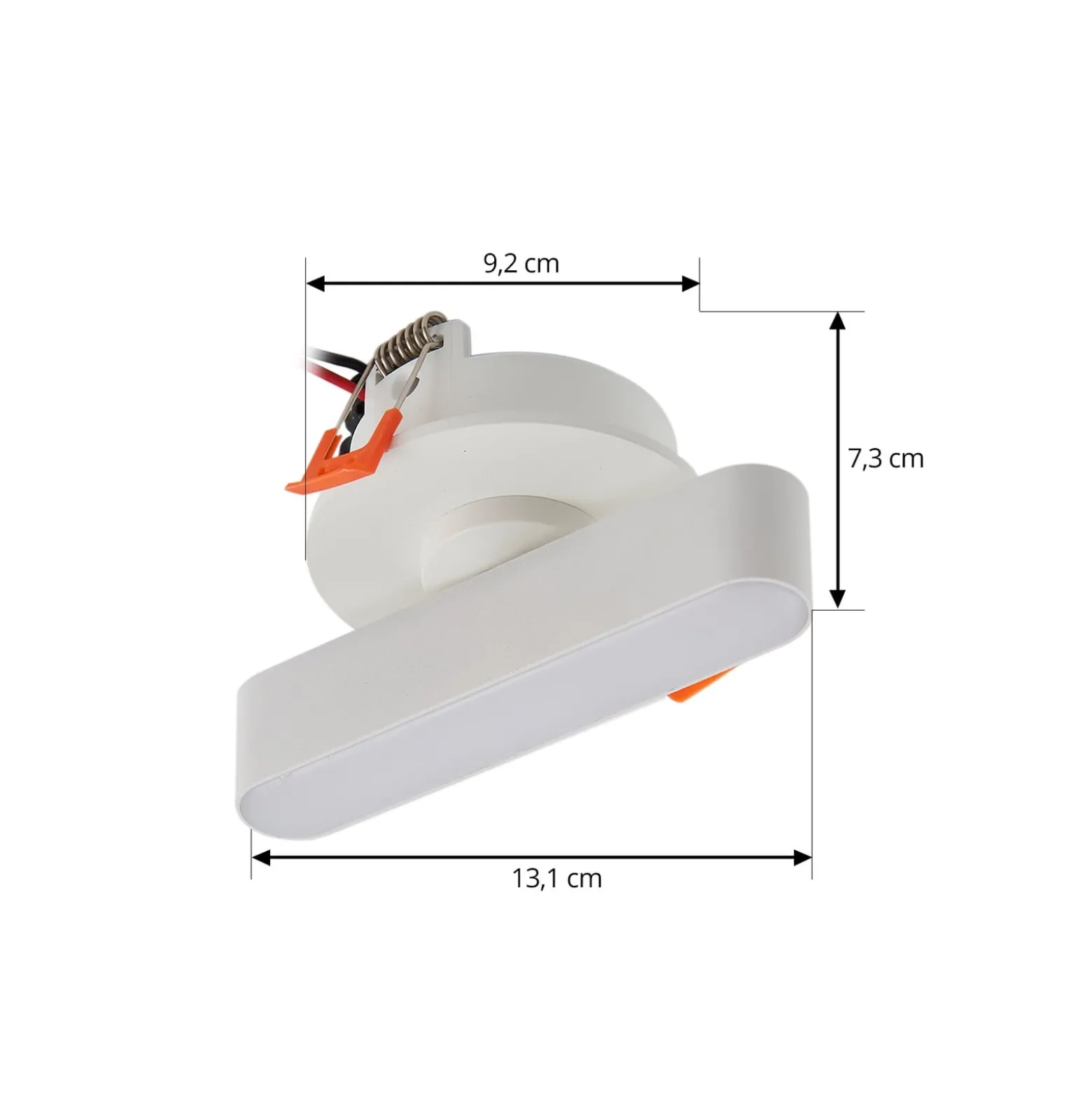 Lindby LED-Einbauleuchte Eldrin, weiß, Lichtleiste, 13,1 cm