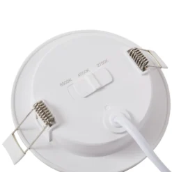 Lindby LED-Einbauleuchte Toka, 6,5 W, weiß, Kunststoff, CCT