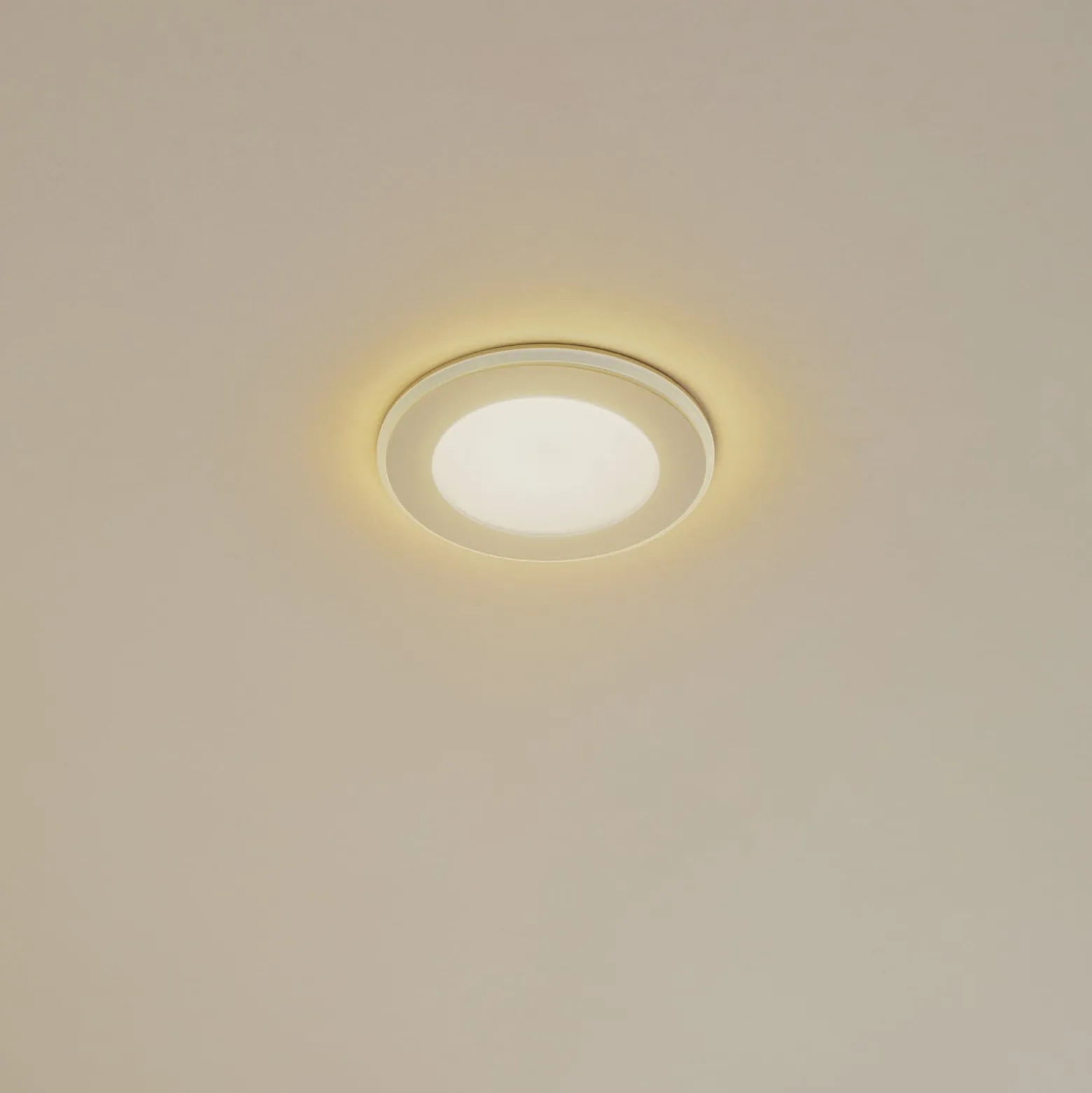 Lindby LED-Einbauleuchte Toka, 6,5 W, weiß, Kunststoff, CCT