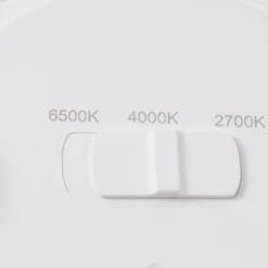 Lindby LED-Einbauleuchte Toka, 4,9 W, weiß, Kunststoff, CCT