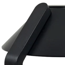 Lindby LED-Erdspießleuchte Capelo, schwarz, Metall, 77cm