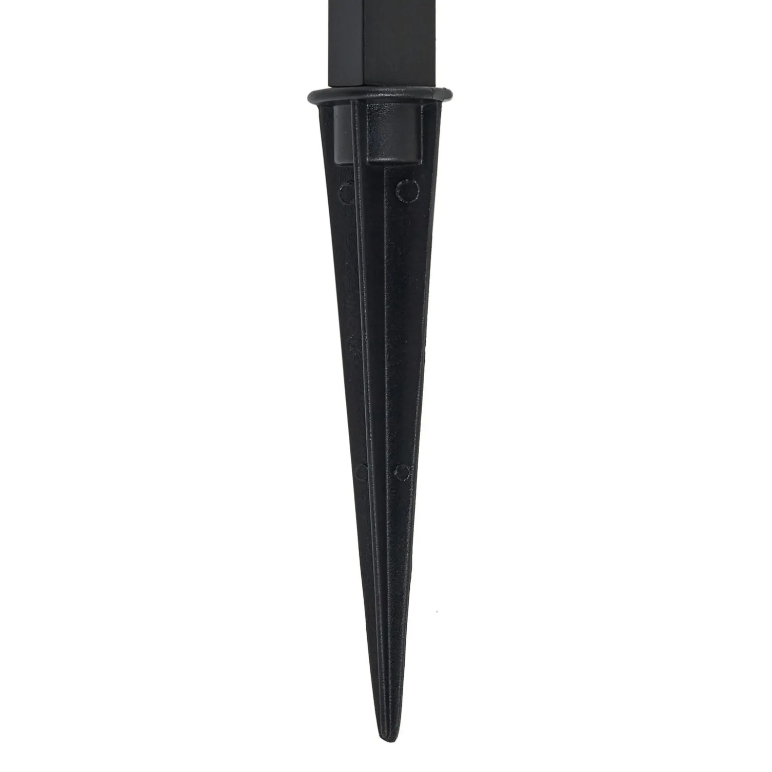 Lindby LED-Erdspießleuchte Capelo, schwarz, Metall, 77cm