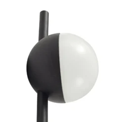 Lindby LED-Erdspießleuchte Darleen, anthrazit, Metall, Ø10cm