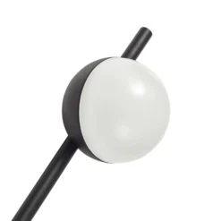 Lindby LED-Erdspießleuchte Darleen, anthrazit, Metall, Ø10cm
