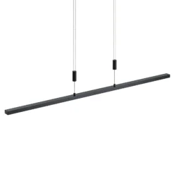 Lindby LED-Hängelampe Arneja, schwarz, CCT, höhenverstellbar