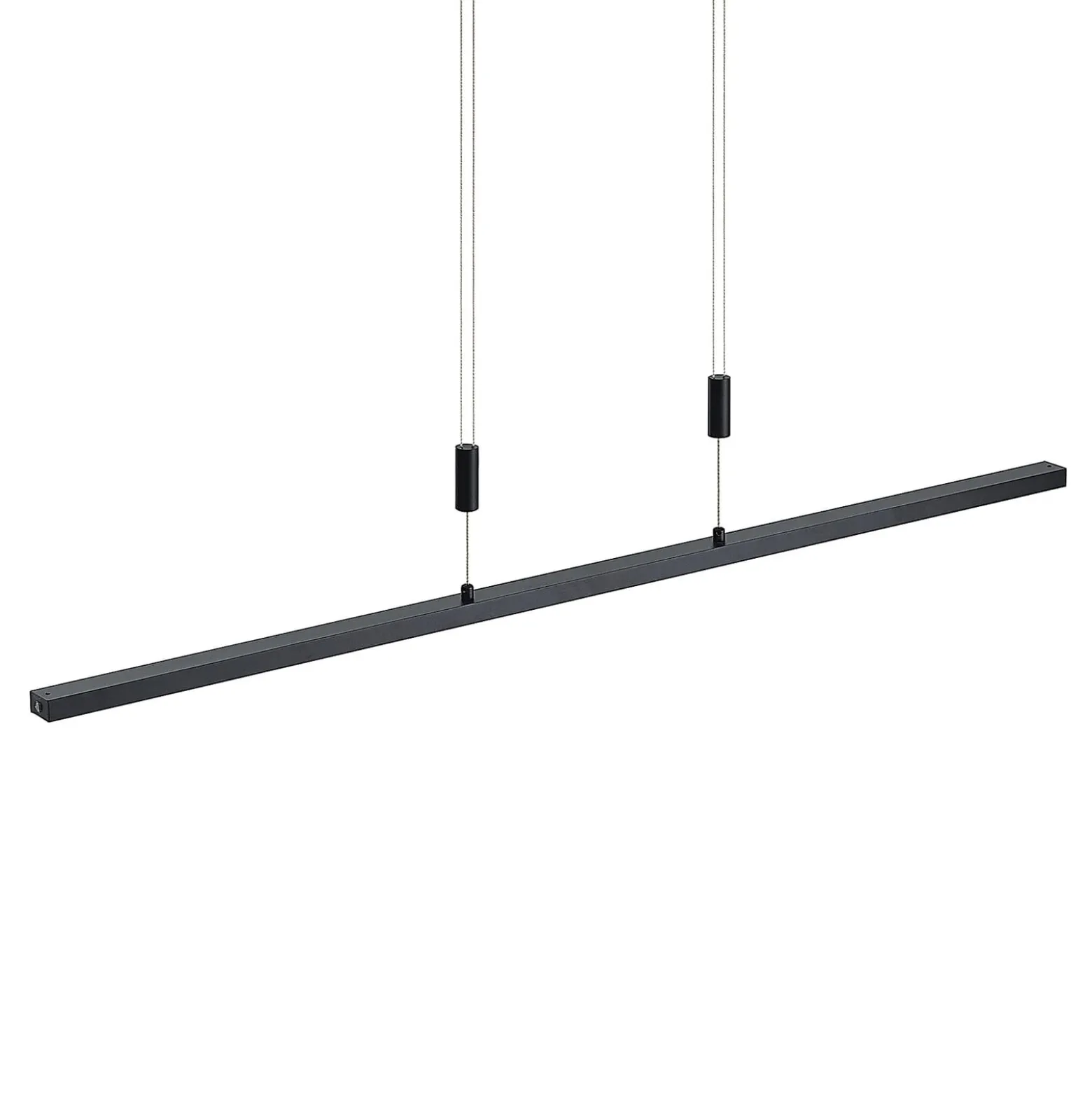 Lindby LED-Hängelampe Arneja, schwarz, CCT, höhenverstellbar