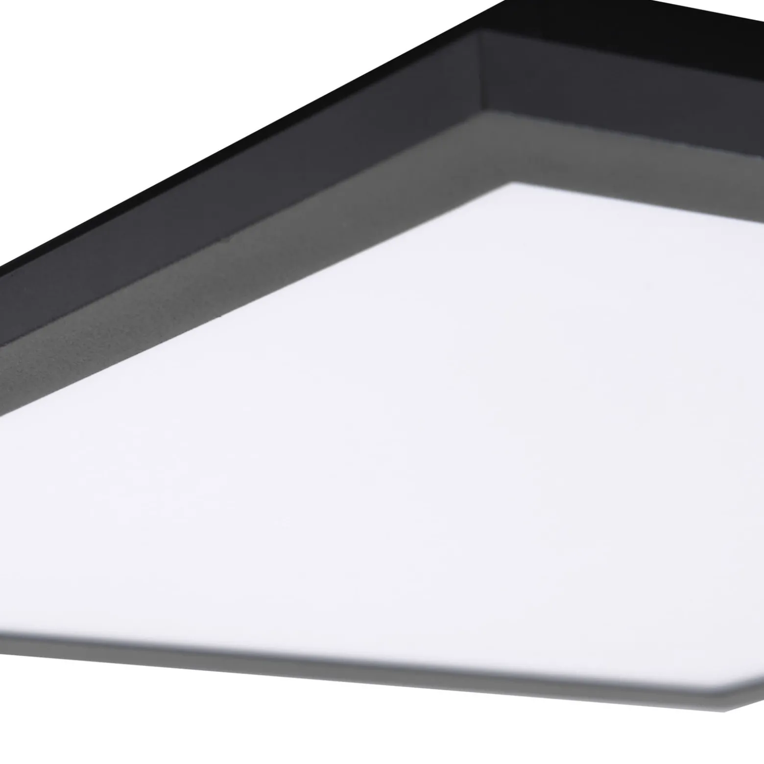 Lindby LED-Panel Enhife, schwarz, 30 x 30 cm, Metall, 4.000K