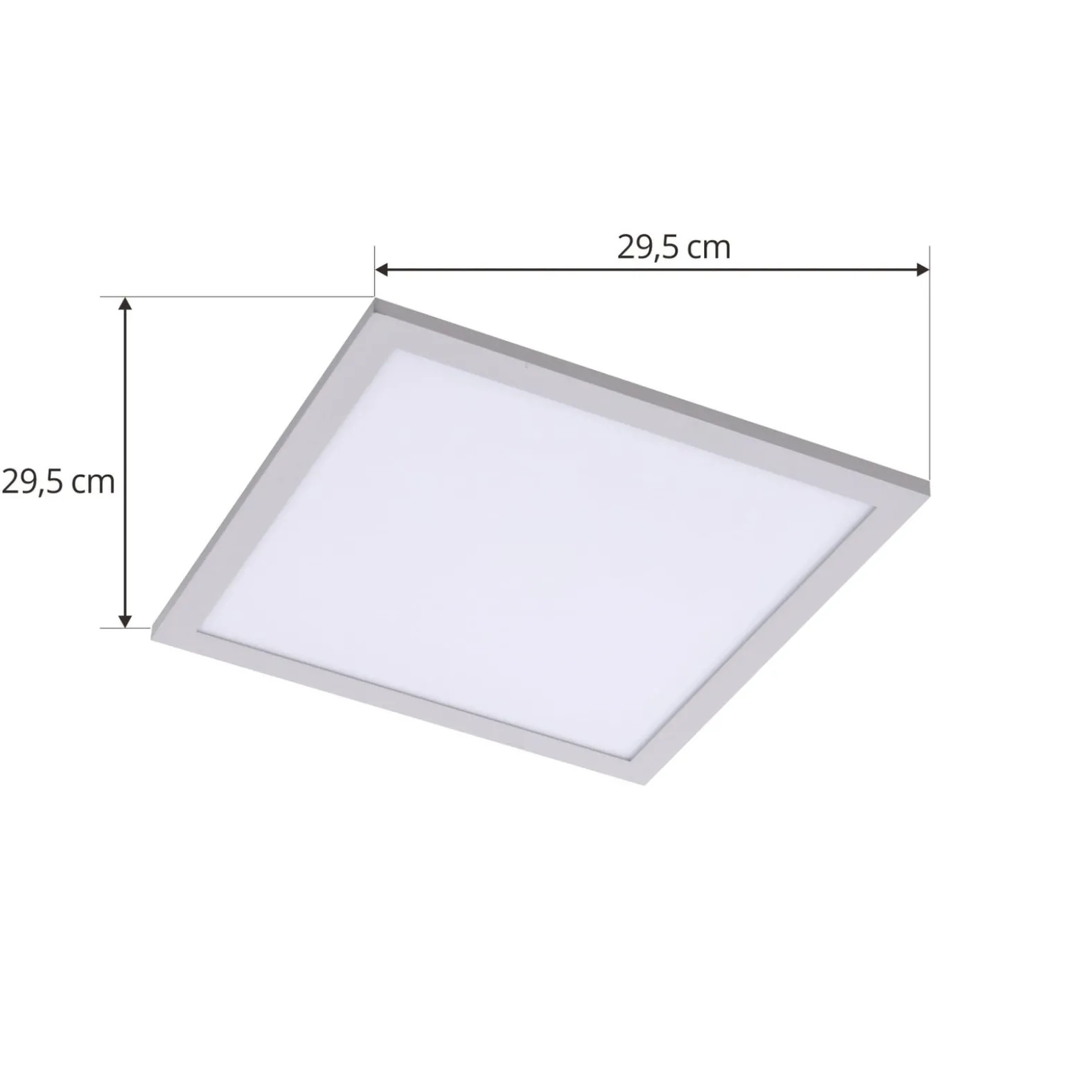 Lindby LED-Panel Enhife, weiß, 30 x 30 cm, Metall, 4.000 K