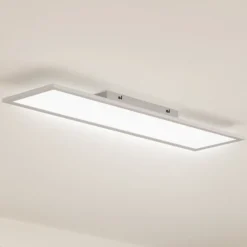 Lindby LED-Panel Enhife, weiß, 80 x 20 cm, Metall, 4.000 K