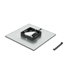 Lindby LED-Panel Lamin, schwarz, 40 cm, CCT, dimmbar, Remote