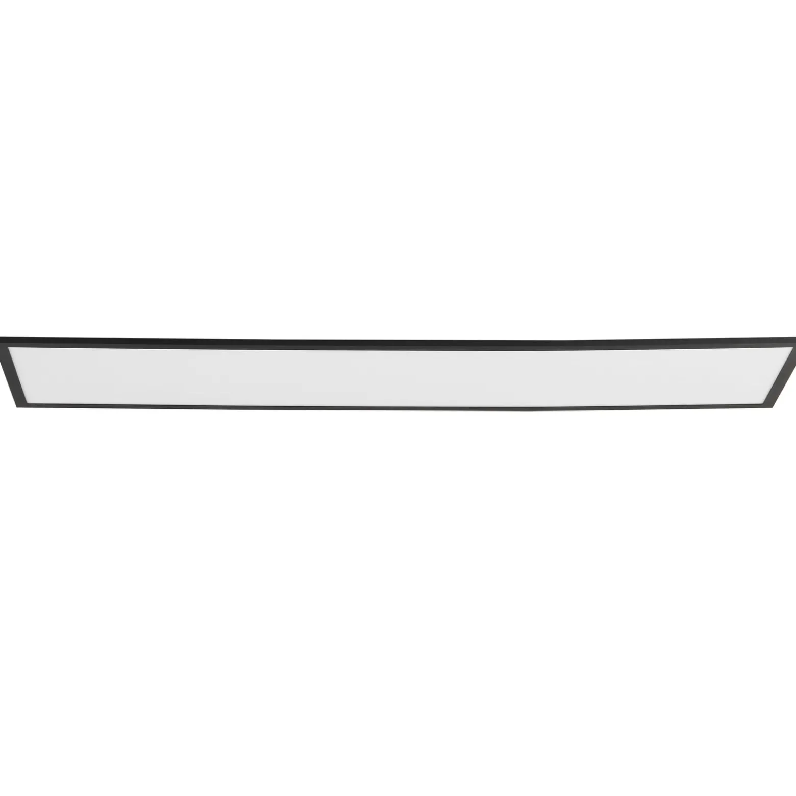 Lindby LED-Panel Lamin, schwarz, 120cm, CCT, dimmbar, Remote