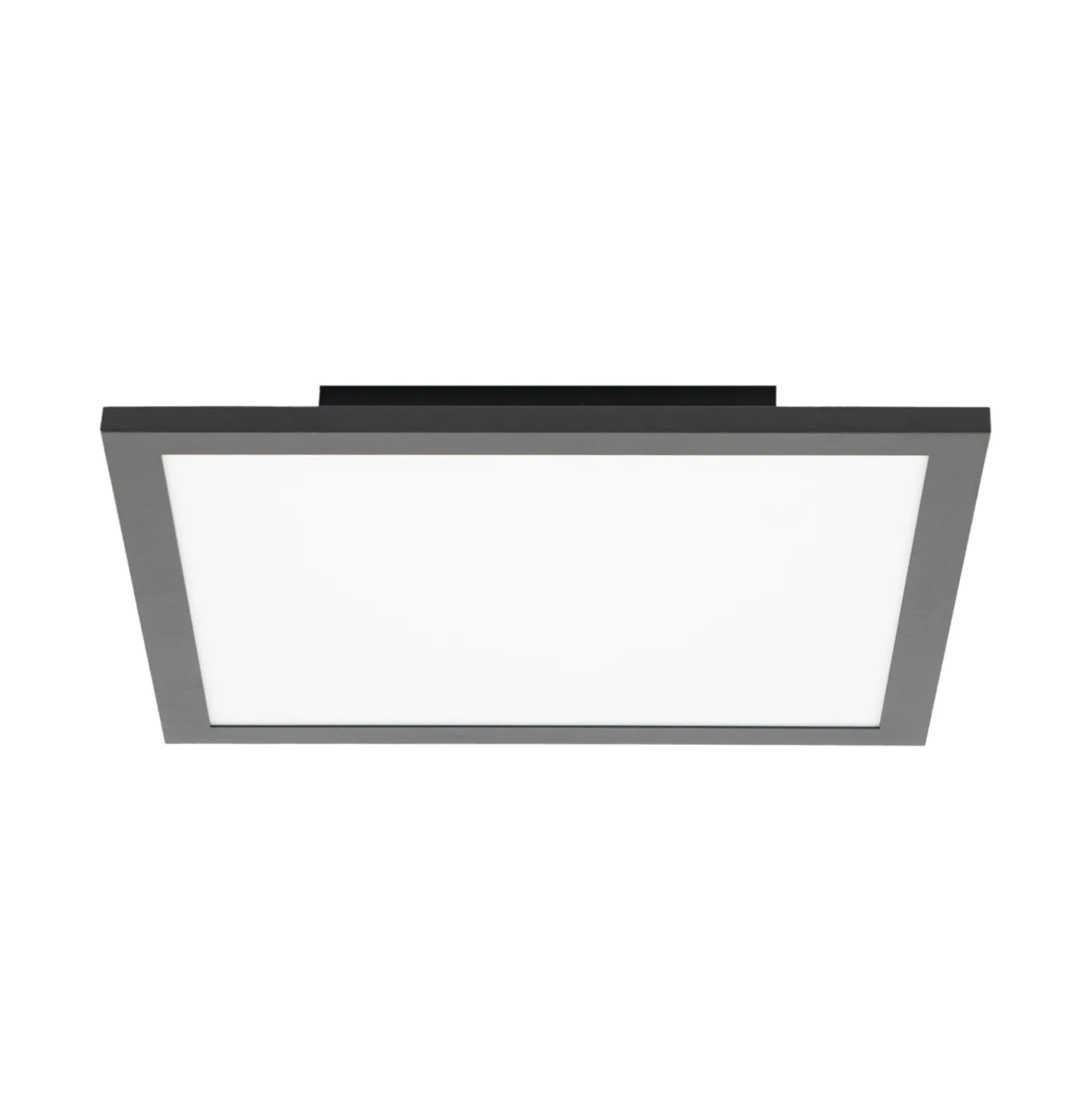 Lindby LED-Panel Lamin, schwarz, 30 cm, CCT, dimmbar, Remote