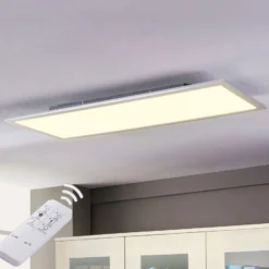 Lindby LED-Panel Livel, CCT, 120 cm x 30 cm, Fernbedienung