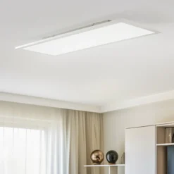 Lindby LED-Panel Livel, CCT, 80 cm x 30 cm, Fernbedienung