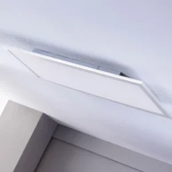 Lindby LED-Panel Livel, 2er-Set, 4.000 K, 80 x 30 cm, silber